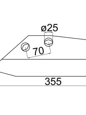 Pöttinger 966.50.021.0 Ostří levé SYNKRO Cenově Výhodný