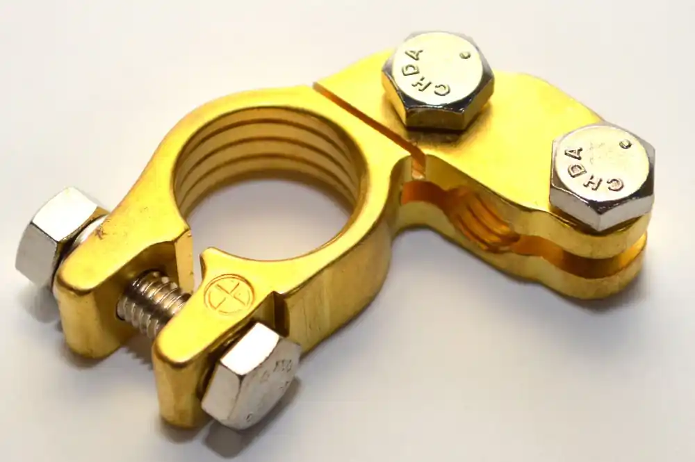 Akce Svorka bateriová klasic chrom-nikl mosaz plus na kabel průměr 8 mm