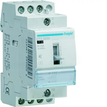 Ruční Výroba Stykač s aut. návratem se sníž. hlučností 25A, 3S, 230V~50/60Hz