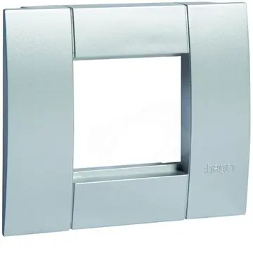 Rychlé Dodání Rámeček pro přístroje modulu 45x45, víko šířky 80 mm, Al-lak