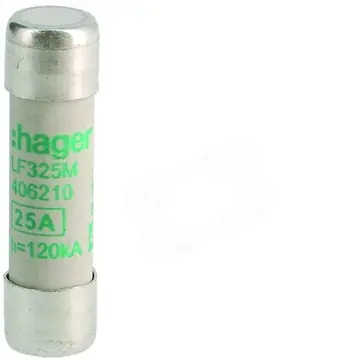 Pojistka válcová PV10 aM 25A 400V~ 10x38 Časově Omezené