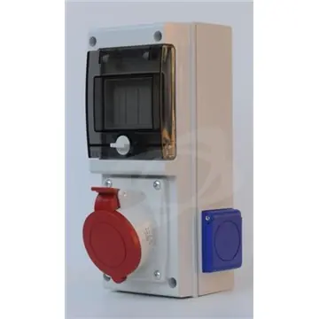 Zásuvková skříň 2x230V,1x400V/32A, bez jističů a chráničů,IP44 Značkový