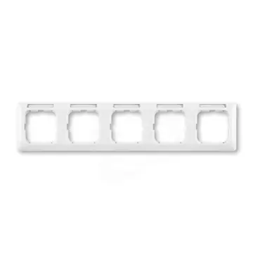 Odeslání Ihned Reflex SI rámeček 5-násobný s popisovým polem (pro kanály) alpská bílá