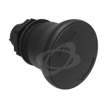 Levný Plastová hlavice s hřibovým knoflíkem 40mm černá