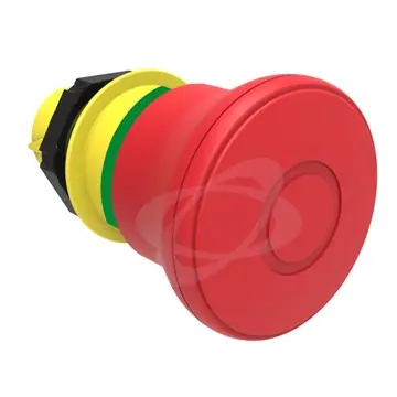 Plastová hlavice s hřibovým knoflíkem 40mm červená Novinka