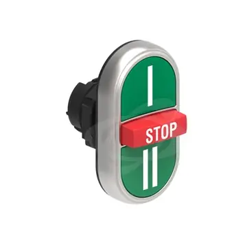 SK0087713-CZ20260306-083713-0-1772757439-LPCB7345 Trojtlačítková plastová hlavice se symboly I-STOP-II lícující + střed Vrácení Zdarma