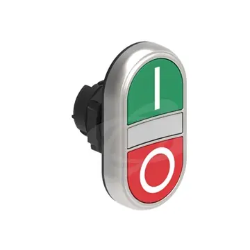 SK0087717-CZ20260306-083713-0-1772757439-LPCBL7123 Velkoobchod Dvoutlačítková plastová hlavice zelená/červená se symboly I-O lícující