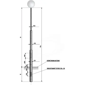 Akční Nabídka Stožár sadový K 10 bezpaticový třístupňový