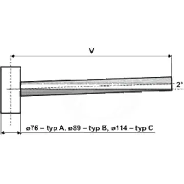 Značkový Výložník rovný UD 1