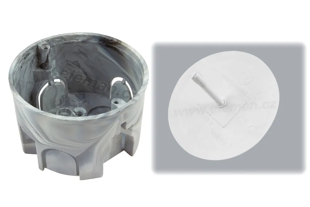 TICHOPÁDEK SADA 2 (UK1SZH+VUK1/68) krabice + víčko elektroinstalační pod omítku Must-Have