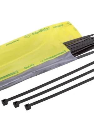 Značkový SAPISELCO Pásek vázací 360x7,5 UV odolné, černá (100ks)