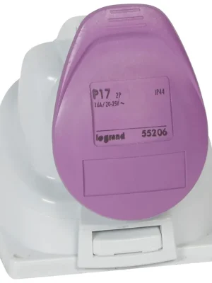 055206 ZÁSUVKA NÁSTĚNNÁ 24V, 2K, 16A Exkluzivní