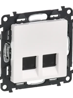 Zásuvka VALENA LIFE 2xRJ45 C6A STP bílá Zlevněný