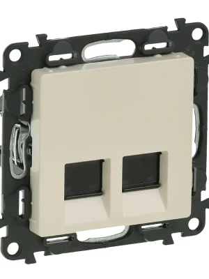 Zásuvka VALENA LIFE 2XRJ45 C6 STP béž. Poslední Šance