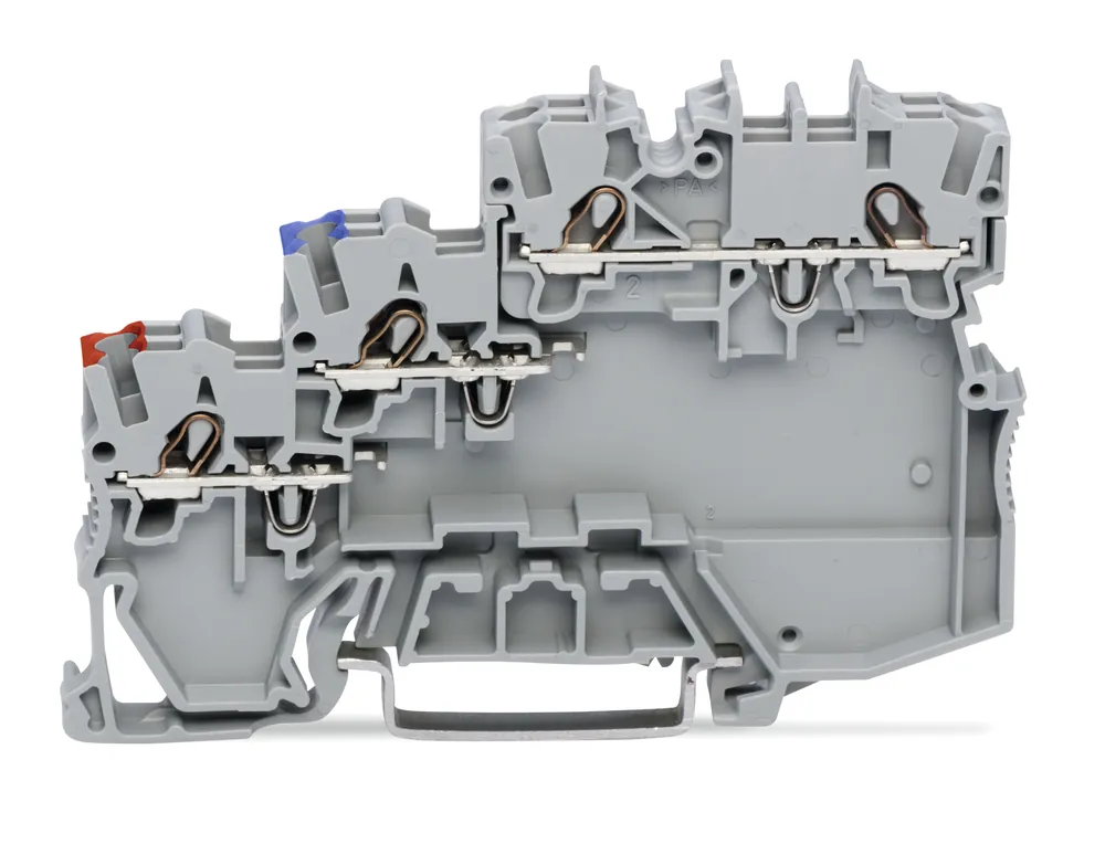Zlevněný WAGO Svorka 2000-5311 3vodičová pro senzor, s barevnými přívody vodiče 1 mm², šedá