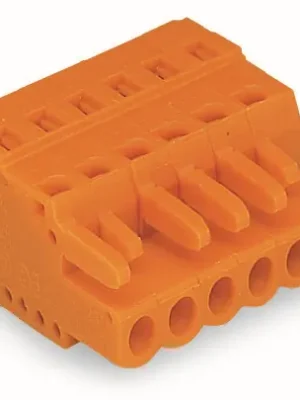 WAGO Konektor 231-304/026-000 1vodičový pružinový CAGE CLAMP® 2,5 mm², oranžová Oblíbený