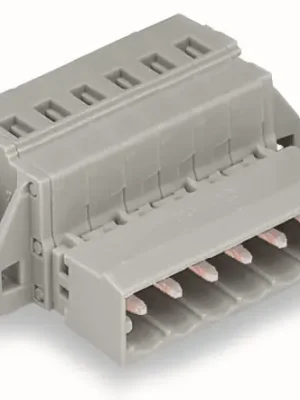 Aktuální WAGO Konektor 231-609/019-000 1vodičový s pájecími piny CAGE CLAMP® 2,5 mm², šedá