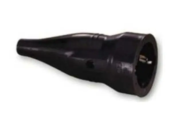 Zásuvka PGKU 13 černá gumová IP20 Ihned K Objednání