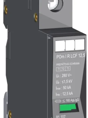 Akční Nabídka KIWA Svodič POm I R LCF 12,5kA 280V/12,5kA, přepěťová ochrana typu 1+2+3 (B+C+D), modulární, monoblok