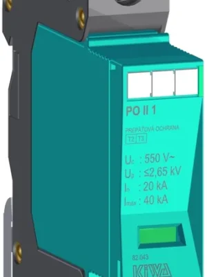 Záruka V Ceně KIWA Ochrana přepěťová PO II 1 550V/40kA, modulární, vyměnitelná, C+D