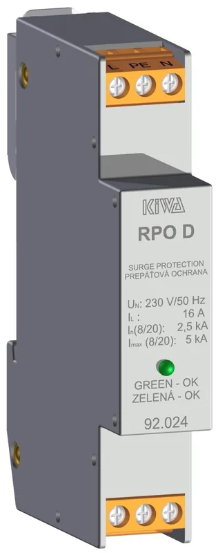 Aktuální KIWA Svodič III RPO D 230V přepětí, varistorový