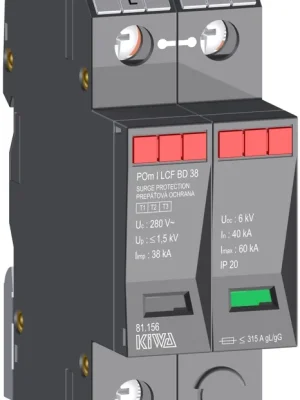 Akční Cena KIWA Svodič I+II+III POm I LCF BD 38kA 280V/38kA přepětí, modulární