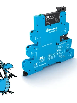 Značkový FINDER Relé MasterPLUS 396002409024, 1Z/6A/24V DC, 24-240V AC/DC