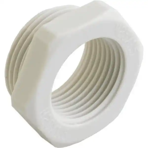 AGRO  Závitová redukce M63 x 1,5 / M32 x 1,5, plastová, světle šedá, šestihranná, délka závitu 12 mm Cenová Bomba