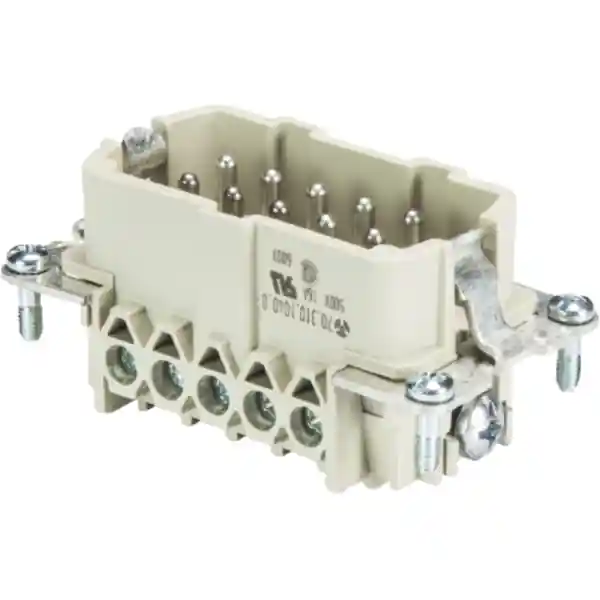 WIELAND Díl 70.310.1040.0 500V 16A pro konektor 10-pólový+PE vidlicový Luxusní