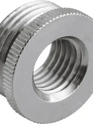 SK0167790-CZ20260306-083626-0-1772757395-pim-945176_1 AGRO Závitová redukce M16 x 1,5 / M12 x 1,5, mosazná, kruhová, vroubkovaná, délka závitu 7 mm Vrácení Zdarma