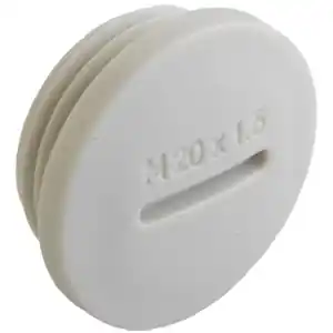 Značkový AGRO Zátka M50x1,5 světle šedá IP54