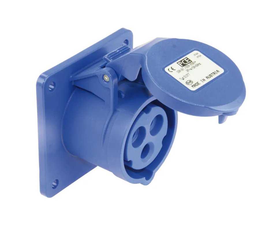 Zásuvka 32A/380V 5-pól. IP44 ves.rovná Celosvětová Doprava