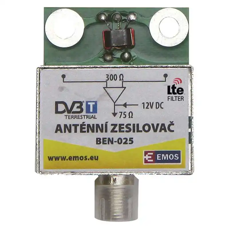 Akční Cena EMOS Předzesilovač BEN-025 25dB VHF/UHF