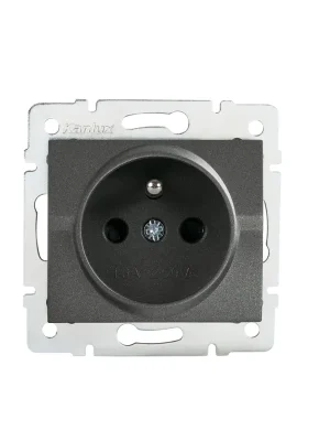 Zásuvka LOGI 02-1251-141 grafit Nízká Cena