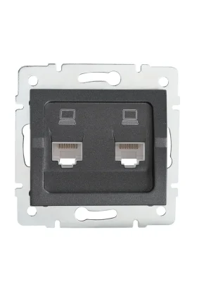Zásuvka LOGI 02-1410-041 grafit Expresní Doručení