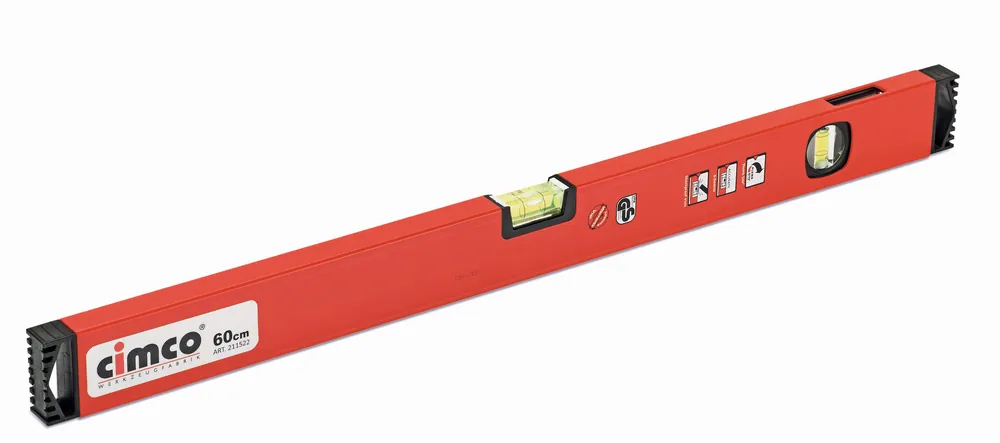 Značkový CIMCO Lehčená vodováha 800 x 20 x 50 mm